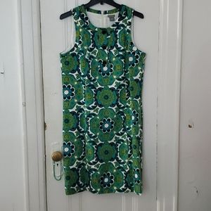 Ann Taylor Loft 60 style floral pattern dress
